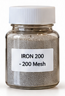 Cast Iron Powder sample bottle