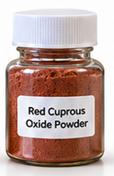 Red Cuprous Oxide Powder sample bottle